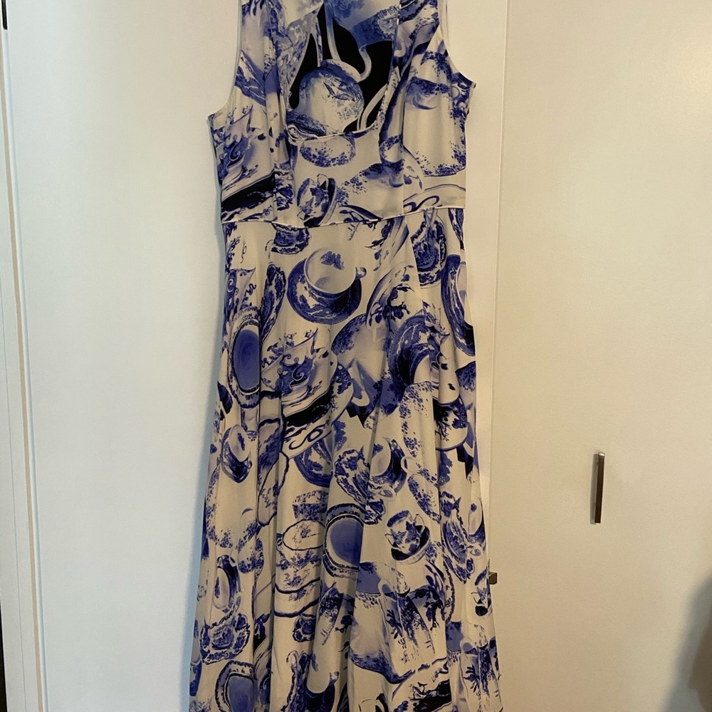 Leifsdottir Blue and White Maxi Dress